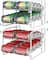 White 12oz. Can Organizer Rack Dispensers, 2ct.